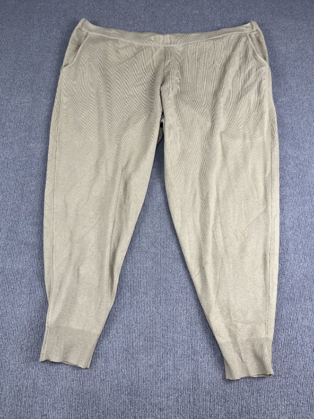 Marla Wynne Womens Brown Pull-On Knit Pants US 3X